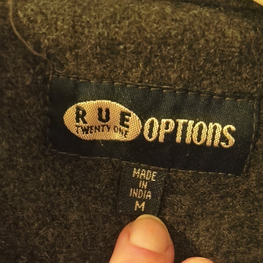 Express Charcoal Double-Breasted Pea Coat - Picture 2 of 2